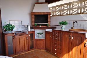 Dapur atau dapur kecil di Casa Mararía