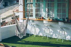 Balkón nebo terasa v ubytování Yellow's Kenting B&B