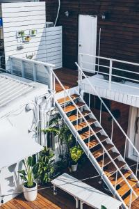 Balkón nebo terasa v ubytování Yellow's Kenting B&B