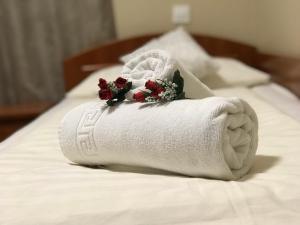 Postel nebo postele na pokoji v ubytování Hotel Bajt Maribor