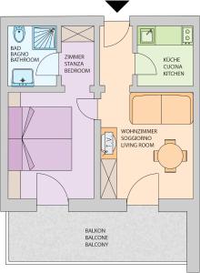The floor plan of Residence Scheidnerhof