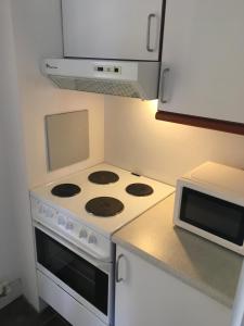 A cozinha ou cozinha compacta de Lerbæk Hovedgaard