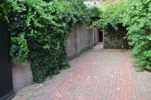 A garden outside De Buitenmuur Guest House