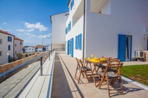 Balkón nebo terasa v ubytování Apartment D
