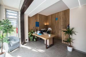 Posezení v ubytování Blue Hotel