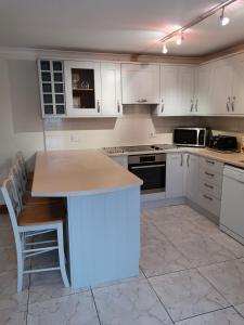 A kitchen or kitchenette at The Greannan Lower Self catering apartment