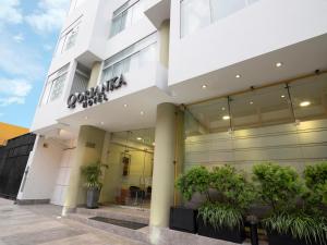 O edifício em que o hotel se localiza