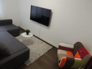 Μια τηλεόραση ή/και κέντρο ψυχαγωγίας στο Precioso piso en Oviedo, Parking, Wifi y Netflix By DeLabra Apartments