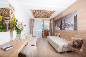 Χώρος καθιστικού στο Hotel Dahu
