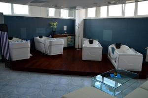 Area tempat duduk di Wellness Hotel Lužan