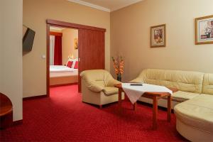 Area tempat duduk di Wellness Hotel Lužan