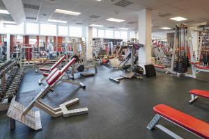 Fitness centrum a/nebo fitness zařízení v ubytování Wellness Hotel Lužan