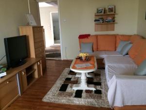 A television and/or entertainment centre at Apartman Melody
