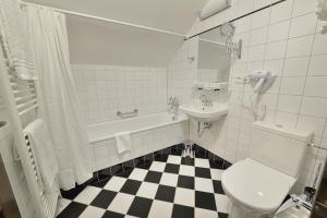 A bathroom at Hotel Podhrad