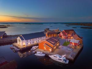 A bird's-eye view of Finnøy Bryggehotell - by Classic Norway Hotels