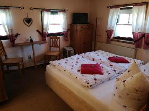 Letto o letti in una camera di Elbhangzimmer Dresden