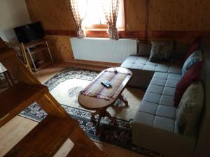 Posezení v ubytování Bungalows Krstajić