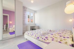 Posteľ alebo postele v izbe v ubytovaní Lavanda Zadar - NEW apartment