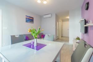 Televízia a/alebo spoločenská miestnosť v ubytovaní Lavanda Zadar - NEW apartment