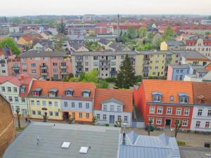 Nespecifikovaný výhled na destinaci Greifswald nebo výhled na město při pohledu z penzionu