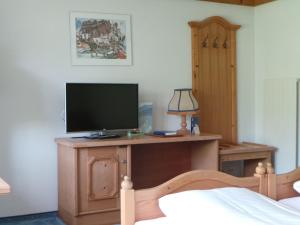 TV a/nebo společenská místnost v ubytování Hotel B&B Casa La Val