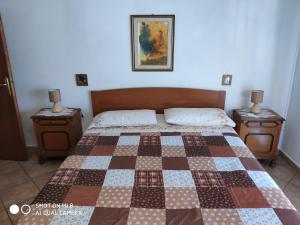 Posteľ alebo postele v izbe v ubytovaní Old style flat