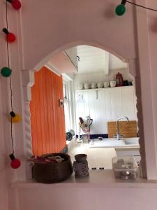 Η κουζίνα ή μικρή κουζίνα στο Hippy beach shack