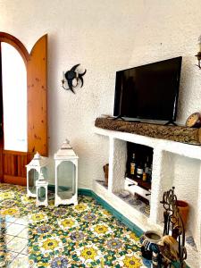 TV a/nebo společenská místnost v ubytování Villa Anna