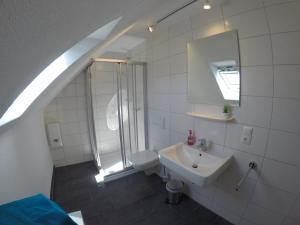 Koupelna v ubytování Ferienhaus Talblick