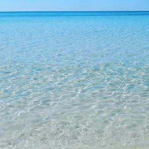 トッレ・サン・ジョヴァンニ・ウジェントにあるCasa Poesiaのビーチの水辺の景色を望めます。