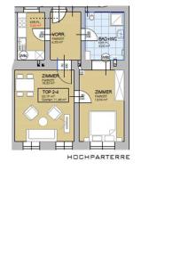 a floor plan of a clubhouse at Sweet Dreams in Vienna