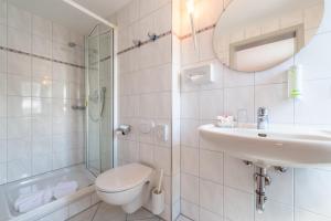 Koupelna v ubytování Hotel Neudeck