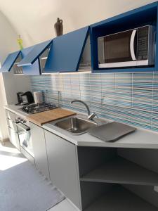 A kitchen or kitchenette at Amalfi Sea view First floor “Casa Mia “