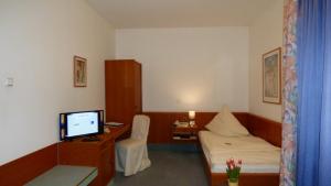 TV a/nebo společenská místnost v ubytování Central Hotel