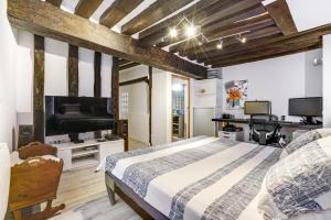 Μια τηλεόραση ή/και κέντρο ψυχαγωγίας στο LUXURY LOFT CENTER OF PARIS