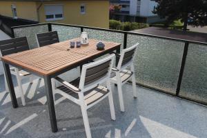 Balkón nebo terasa v ubytování Ferienwohnung Dons