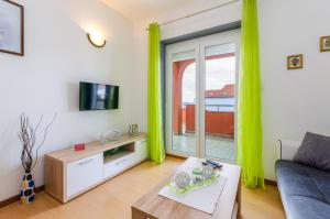 TV a/nebo společenská místnost v ubytování Apartments Mikanović