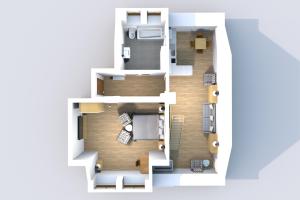 Půdorys ubytování Prague Expat House