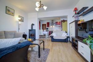 TV a/nebo společenská místnost v ubytování APARTMENT LUCA
