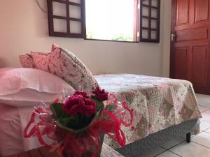 Postel nebo postele na pokoji v ubytování Casa caiçara