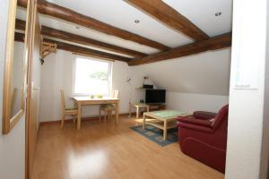 Μια τηλεόραση ή/και κέντρο ψυχαγωγίας στο Ferienhaus Herter