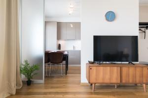 TV a/nebo společenská místnost v ubytování Viru Väljak Lux Apartment