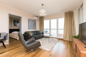 Posezení v ubytování Viru Väljak Lux Apartment