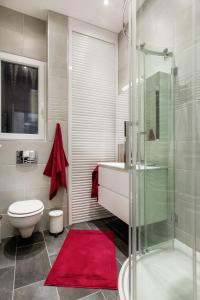 Koupelna v ubytování Quiet nest in the bustling centre of Budapest + 12 fotografií