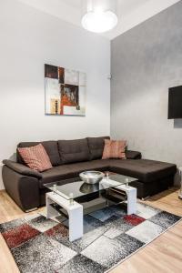 Posezení v ubytování Quiet nest in the bustling centre of Budapest