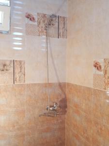 una doccia con soffione in un bagno di Guesthouse Luka a Martvili