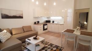 Kuchyň nebo kuchyňský kout v ubytování Piacsek Apartmanház
