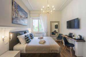 Trastevere Gallery Suites房間的床