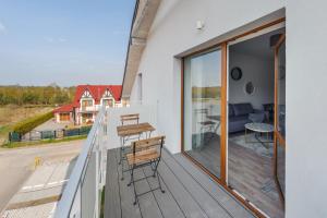 Balkón alebo terasa v ubytovaní Apartamenty Sun & Snow Seaside Grzybowo