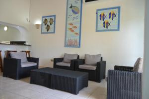 Posezení v ubytování Coco D'or Hotel Seychelles